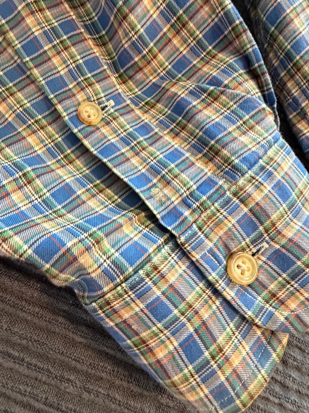 Ralph Lauren Blue and Green Plaid Button-Down Shirt 4XL - Picture 11 of 14
